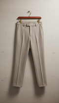 Pantalon en laine tailored oatmeal