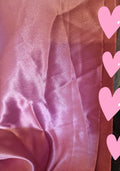 1m soie rose couleur pour couture